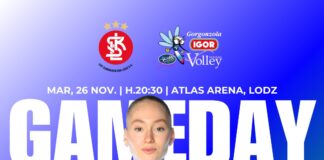 Igor a Lodz per gli ottavi di CEV Cup